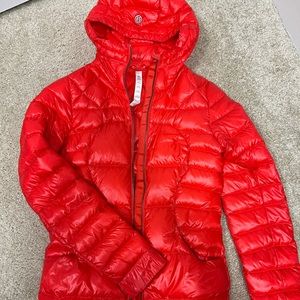 Lululemon down jacket red size 4